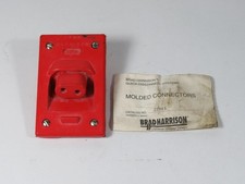 Brad Harrison 22903 DB 2P Angle Receptacle Red SHELF WEAR NOP