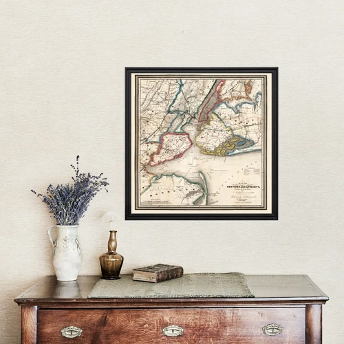 Old Map of New York City, NY 1836 - Vintage New York City Ne - Picture 4 of 29