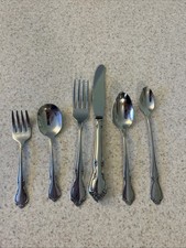 5 pc set Oneida Toddletime Stainless Flatware Oneidacraft Baby Feeding Spoon