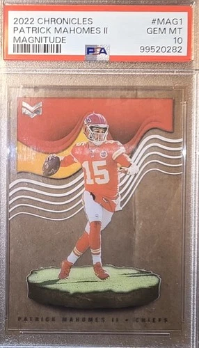 PATRICK MAHOMES II MAGNITUDE INSERT - 2022 PANINI CHRONICLES - PSA GEM MINT 10