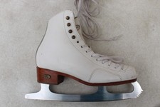 Riedell Size 5 M Ice Skates White Womens Girls Sapphire Blades USA