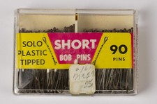 Vintage SOLO Short Bobby Pins Plastic Tipped 90 New in Sealed Case 1960s Canada