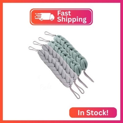 AARainbow 4 Packs Long Stretch Back Sponge with Rope Handles Back Scrubber Bath 