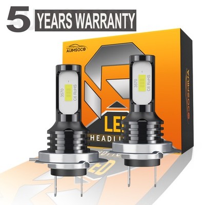 For Peugeot 207 301 307 308 3008 H7 Low Beam LED Headlight 2* Bulbs Canbus Ready