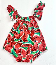 Alanni Tree Watermelon Print Romper Summer toddler Outfit EU 80 12 mo 