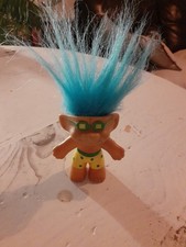 Vintage Toy Blue Hair Beach