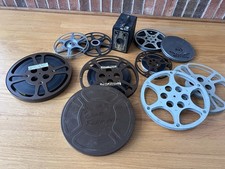 Vintage Film Lot Reel To Reel Cases Mixed Sizes Tins Canisters Racing Car Parts