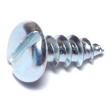 #10 x 1/2" Zinc Slotted Pan Head Sheet Metal Screws (50 pcs.)