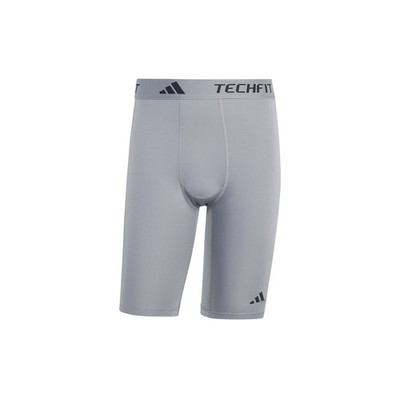 adidas Techfit Compression Training Short Leggings Mens Grey Casual Athletic Bot