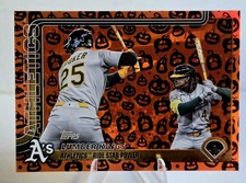 2025 Topps Update Holiday Foil #US80 Athletics Butler Rooker Jack-O-Lanterns SP