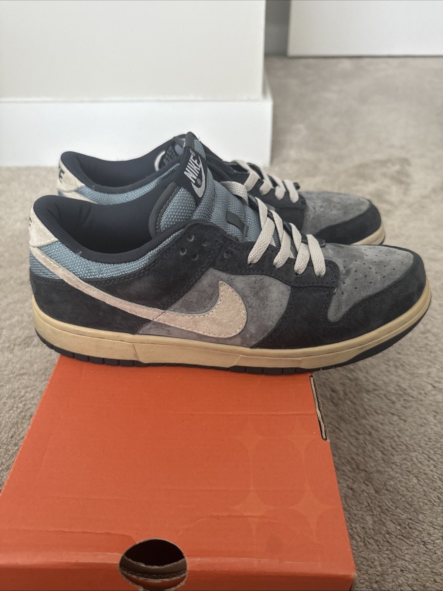 2002 Nike Dunk Low Pro Suede Oxide Sz 9.5 DS Obsidian SB CO.JP