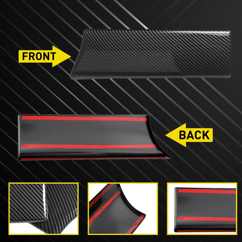 Carbon Fiber Sport Trim Armrest Box Cover For Mercedes Benz C W205 2015-20 1~10X Foto 3 de 4