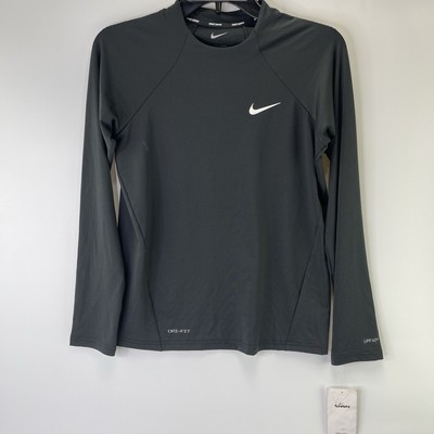 Nike Swim Women's Dri Fit Long Sleeve Hydo Rash Guard Shirt UPF 40