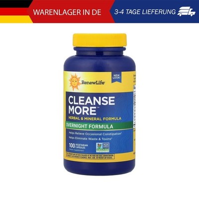 Renew Life, Cleanse More , 100 pflanzliche Kapseln