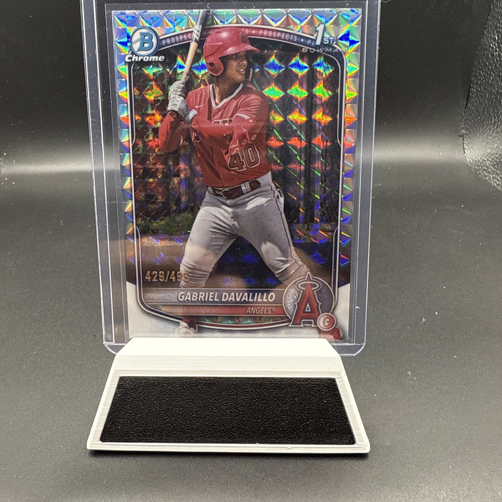 🔥2025 Bowman Chrome Prospects Geometric /499 #BCP-178 Gabriel Davalillo LAA🔥