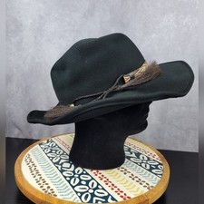 Dorfman Pacific 100 Wool Felt Hat Men's Dakota In Black Size M