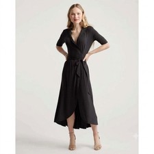 New Quince Tencel Midi Wrap Dress XS. Gorgeous drape, incredibly soft, stretchy.
