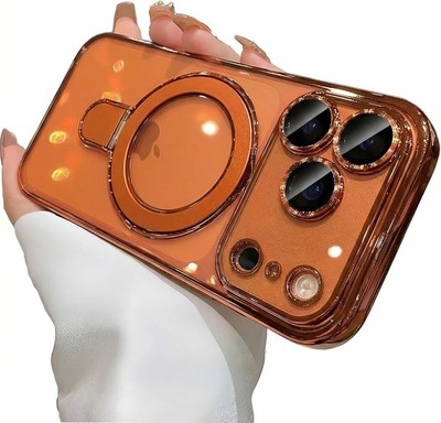 Magnetic Case for iPhone 17 Pro Max Case Clear Invisible Kickstand Lens Protecto