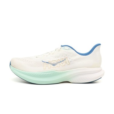 Hoka One Herren Mach 6 Wide Sportschuh weiß/blau/mint extrabreit Laufschuh EU 46
