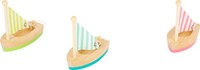 Small Foot Wasserspielzeug Segelboote Aus Holz, 3Er Set Badespielzeu (Us Import)