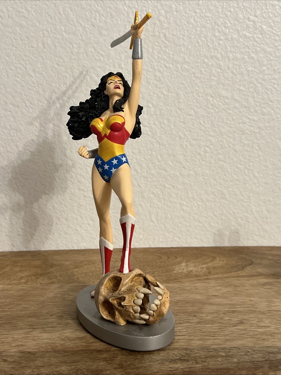 DC JLA Wonder Woman フィギュア 未開封 JLA Wonder Woman Ceramic Statue DC Direct 2007 #0926/3100