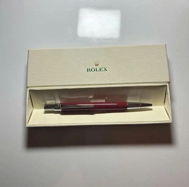 Auténtico bolígrafo Rolex rojo rubí - 2025 anuncio VIP regalo - caja completa Foto 2 de 4