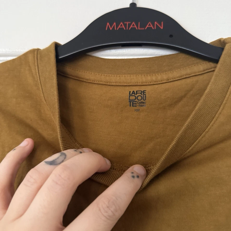 La Redoute Collections Kids Girls Mustard Yellow Tie Dye Round Neck T-Shirt - Image 2 of 4