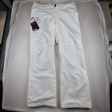 Obermeyer Malta Pant Women's White Ski Snow Pants Size 14