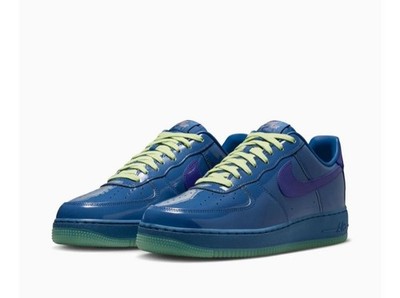 Nike Air Force 1 Low QS  Patent Leather Mystic Navy Grape Ice Gr. 44,5
