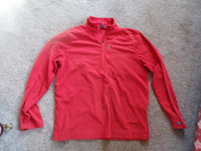 Rohan  1/4 Zip Top Womens Size MEDIUM Red Zip POCKET ON FRONT