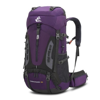 60L Hiking Camping Backpack with Rain Cover, Waterproof Large Capacity Outdoor S