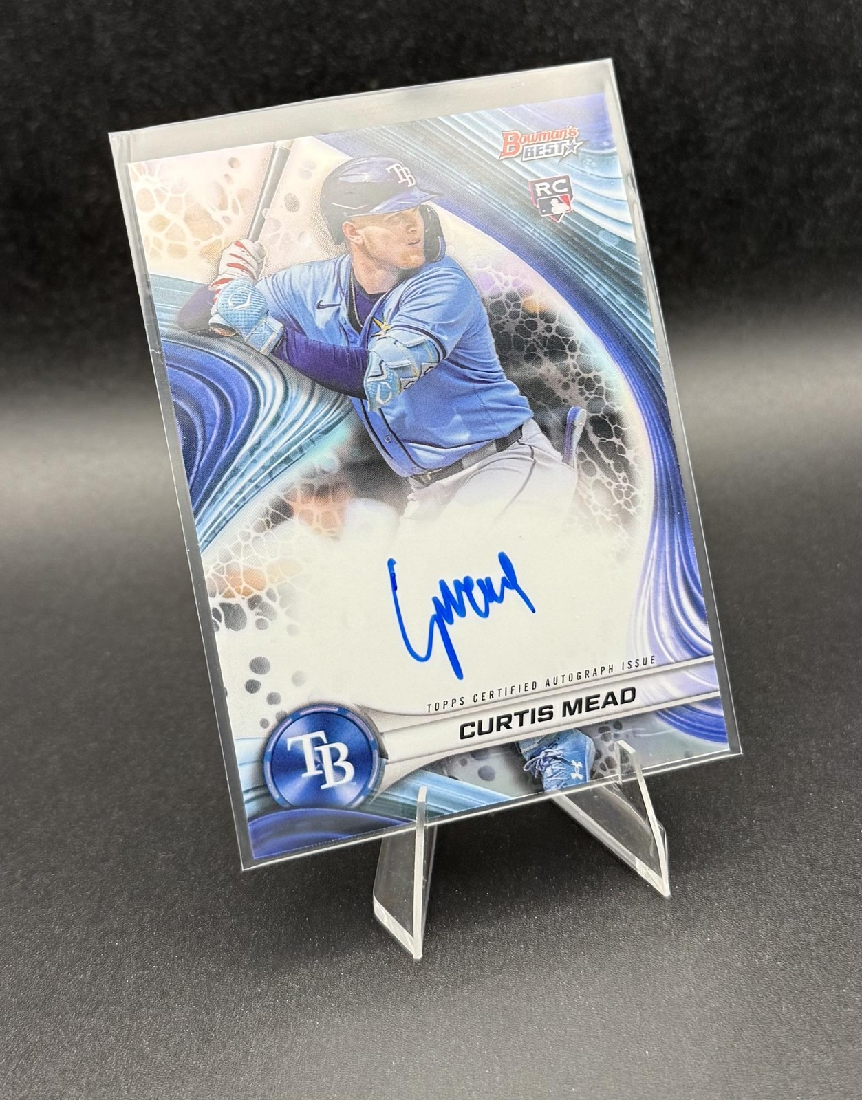 2024 Bowman's Best Curtis Mead - Refractor Auto #B24-CM Tampa Bay Rays