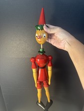 Vintage PINOCCHIO 19" Wooden Puppet