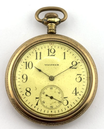 Waltham Antique Mechanical Pocket Watch  15J   12s  Gr.220   18685396 WORKS!!