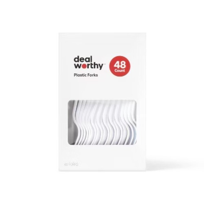 #ad Plastic Forks 48ct $19.99