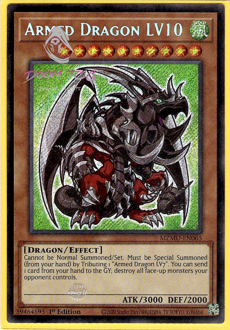 Armed Dragon LV10 MZMU-EN065 (YuGiOh Maze of Muertos) — is it worth grading?