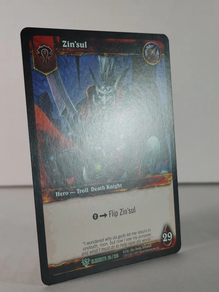 Zin'sul - War of the Elements - 20/220 - Wow TCG - Uncommon - A - Image 4 of 4