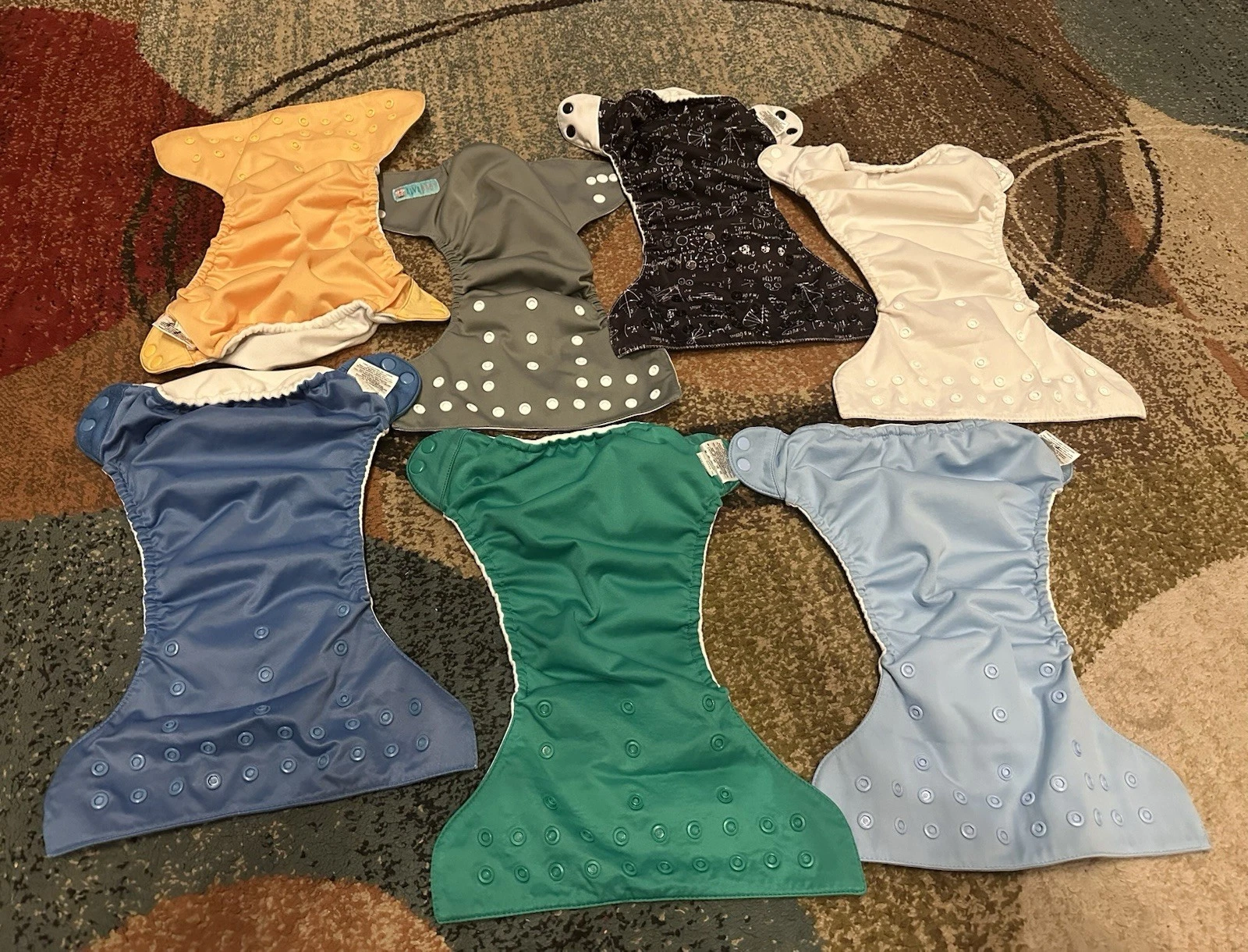 7 Diaper Covers (6 bumGenius & 1 Alva baby)