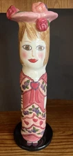 Susan Paley by Ganz Joanna Hat Candle Stick Holder/Vase  Art Decor