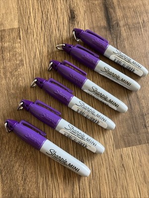 Sharpie MINI Fine Permanent VALLEY GIRL VOILET Bullet Tip Marker (PKT 6 MARKER)