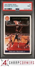 1991 FRONT ROW DIKEMBE MUTOMBO #3 RC HOF POP 3 PSA 9