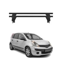 Menabo DachträGer GrundtäGer FüR Nissan Note 2004-2012 50Kg Alu Schwarz 2 Tlg
