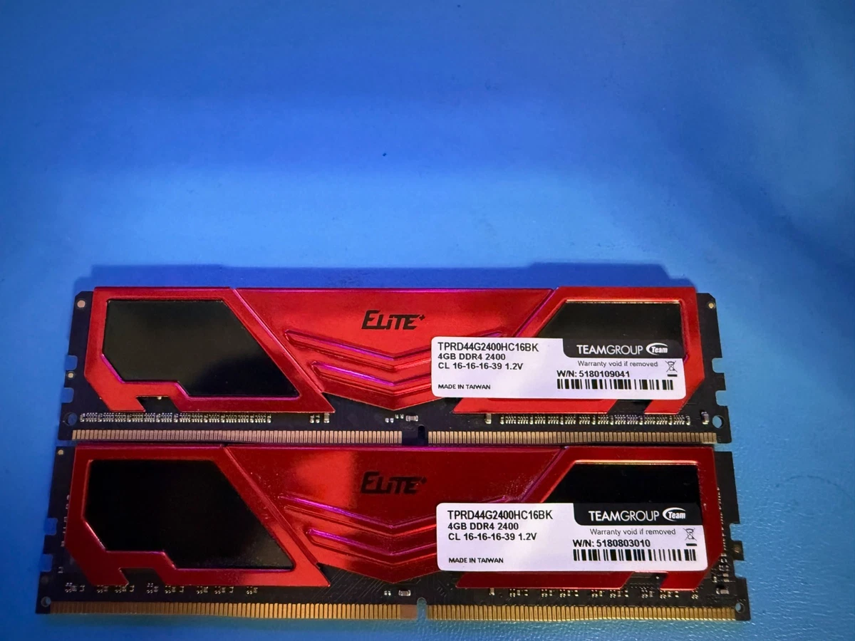 Team Group DDR4 SDRAM 4 GB Capacity per Module Memory (RAM) for