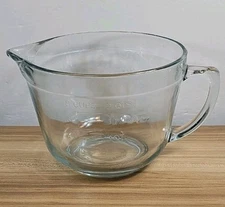 Anchor Hocking 2 Qt Measuring Cup Glass Batter Bowl 8 Cup USA Vintage