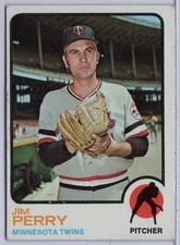 1973 Topps #385 Jim Perry in EX Condition Twins