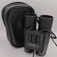 Vintage Minolta Pocket 9x24 Multi coated Binoculars + Case Ideal Birdwatching 
