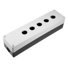 uxcell Push Button Switch Control Station Box 22mm 5 Black and Grey