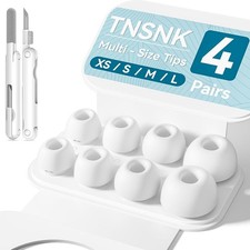 AirPods Pro 1st/2nd Gen Replacement Ear Tips 4 Pairs Silicone Earbuds White