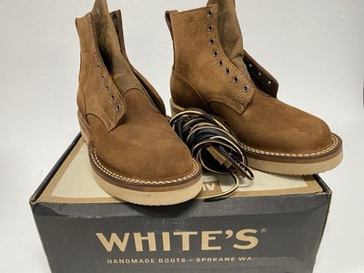 White's Stiefel 'C350-CS' Größe 9 (US) Distress braun rau Heritage Leder Stiefel