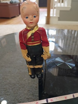 Beefeater Tartan Kilt Doll Vintage Scottish England, Open/Shut Eyes